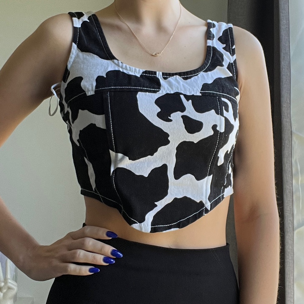 🔥Cow Print Crop